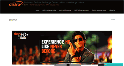 Desktop Screenshot of dishtvrechargeoman.com